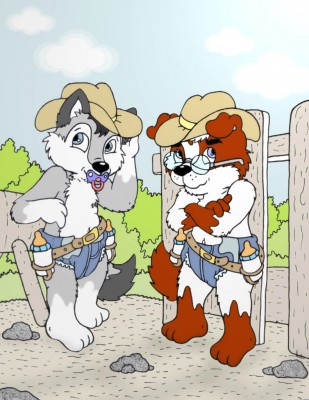 Remy and Loupy cubs_cowboys.jpg
