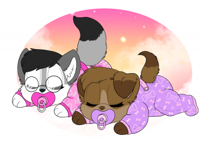 Fiona and Loupy cutest puppies.png