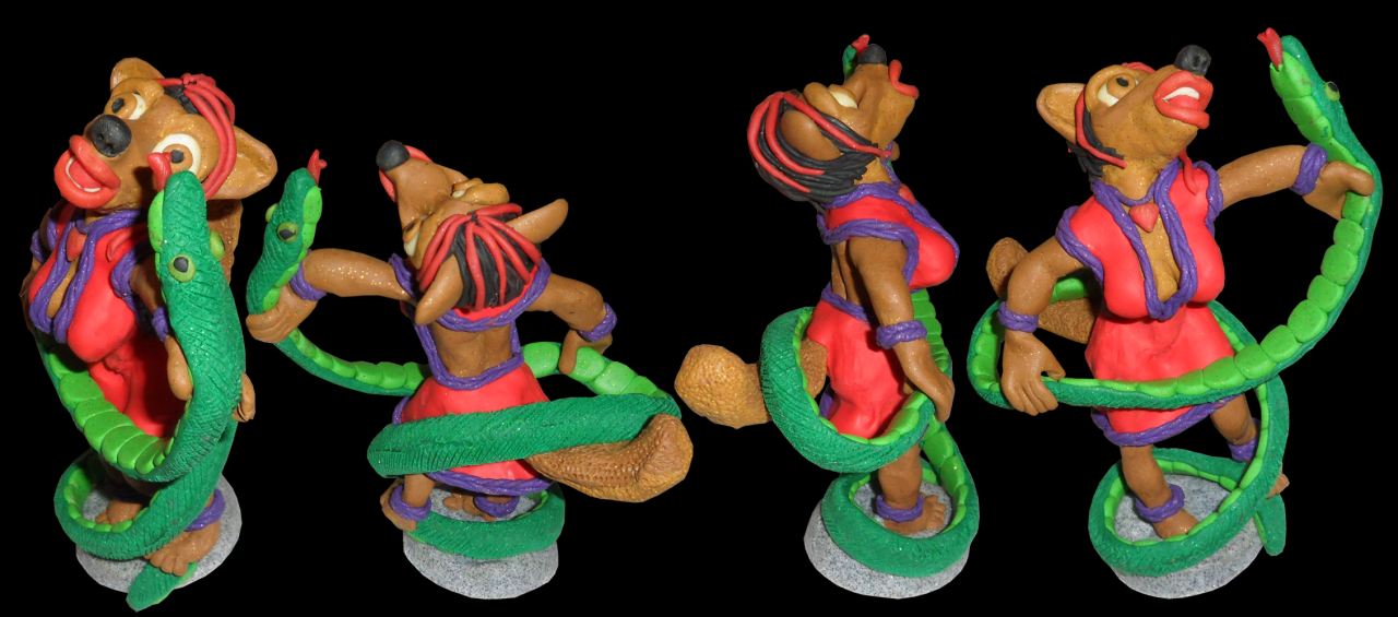 2012 ¤sculpture fimo¤  Mangouste